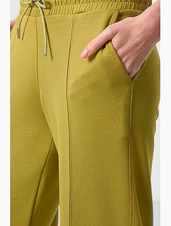 Pantalon palazzo texturé à jambes larges avec cordon de serrage à la taille tommy