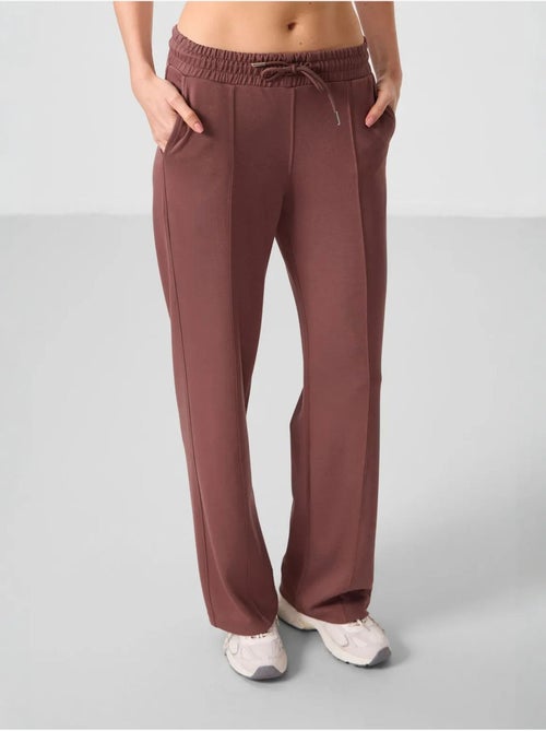 Pantalon palazzo texturé à jambes larges avec cordon de serrage à la taille tommy - Kiabi Pantalon palazzo texturé à jambes larges avec cordon de serrage à la taille tommy - Kiabi