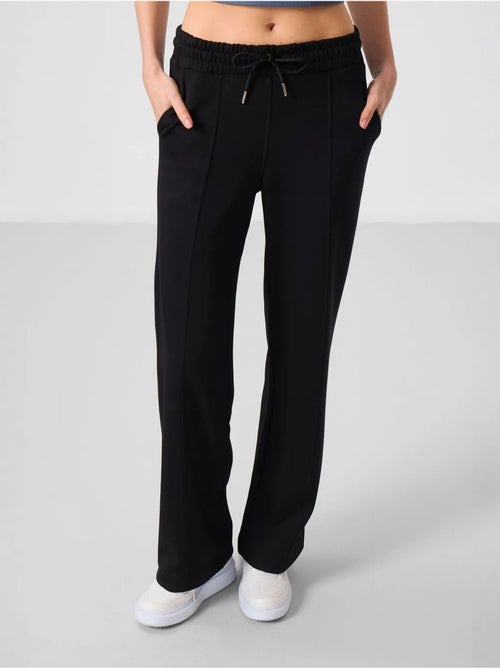 Pantalon palazzo texturé à jambes larges avec cordon de serrage à la taille tommy - Kiabi Pantalon palazzo texturé à jambes larges avec cordon de serrage à la taille tommy - Kiabi
