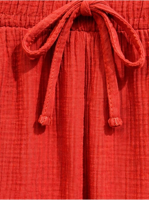 Pantalon palazzo texturé taille haute mixray - Kiabi