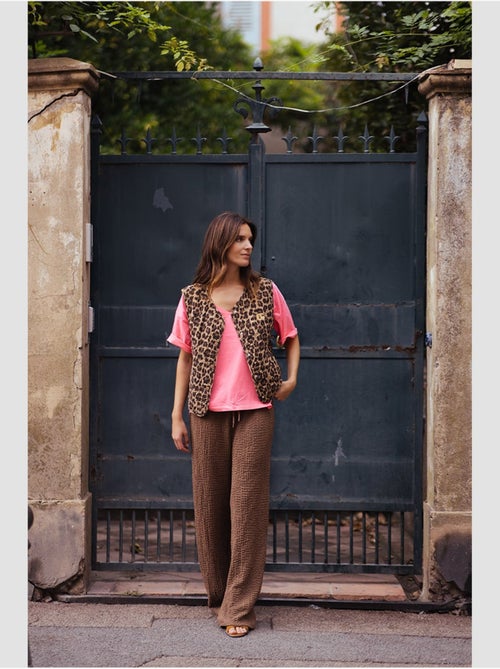 Pantalon PANTY droite 'Le Temps Des Cerises' - Kiabi