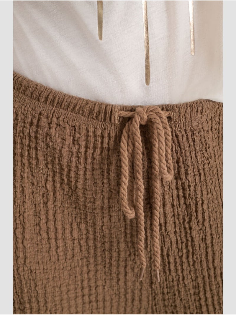 Pantalon PANTY droite 'Le Temps Des Cerises' Marron - Kiabi
