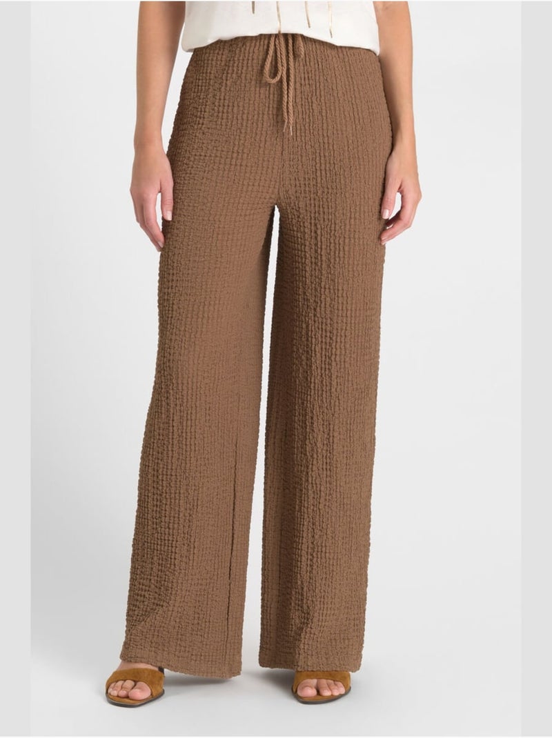 Pantalon PANTY droite 'Le Temps Des Cerises' Marron - Kiabi
