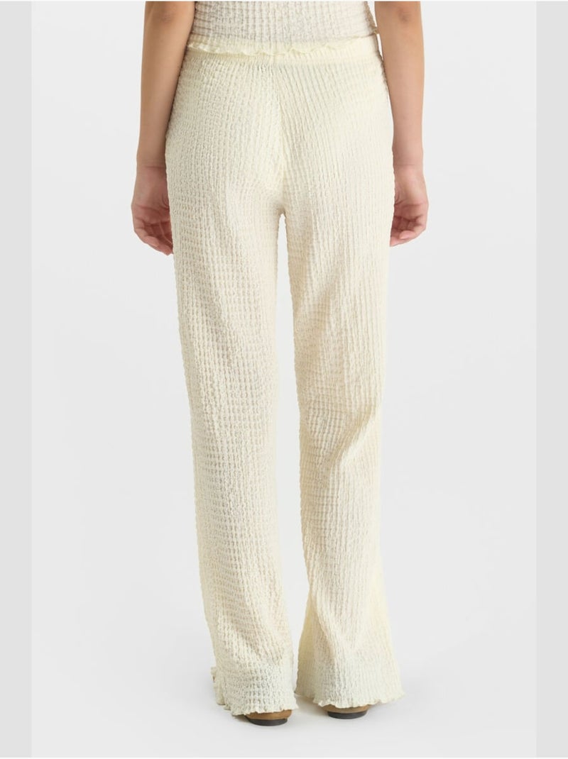 Pantalon PANTYGI droite 'Le Temps Des Cerises' Beige - Kiabi