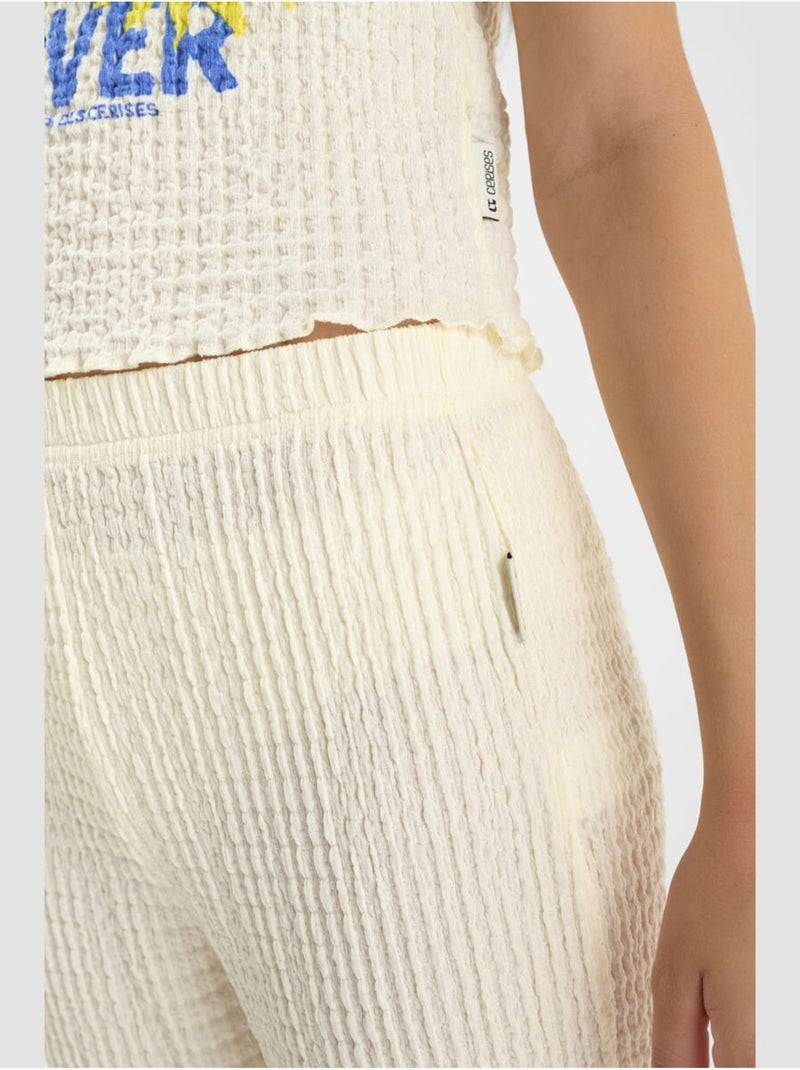 Pantalon PANTYGI droite 'Le Temps Des Cerises' Beige - Kiabi