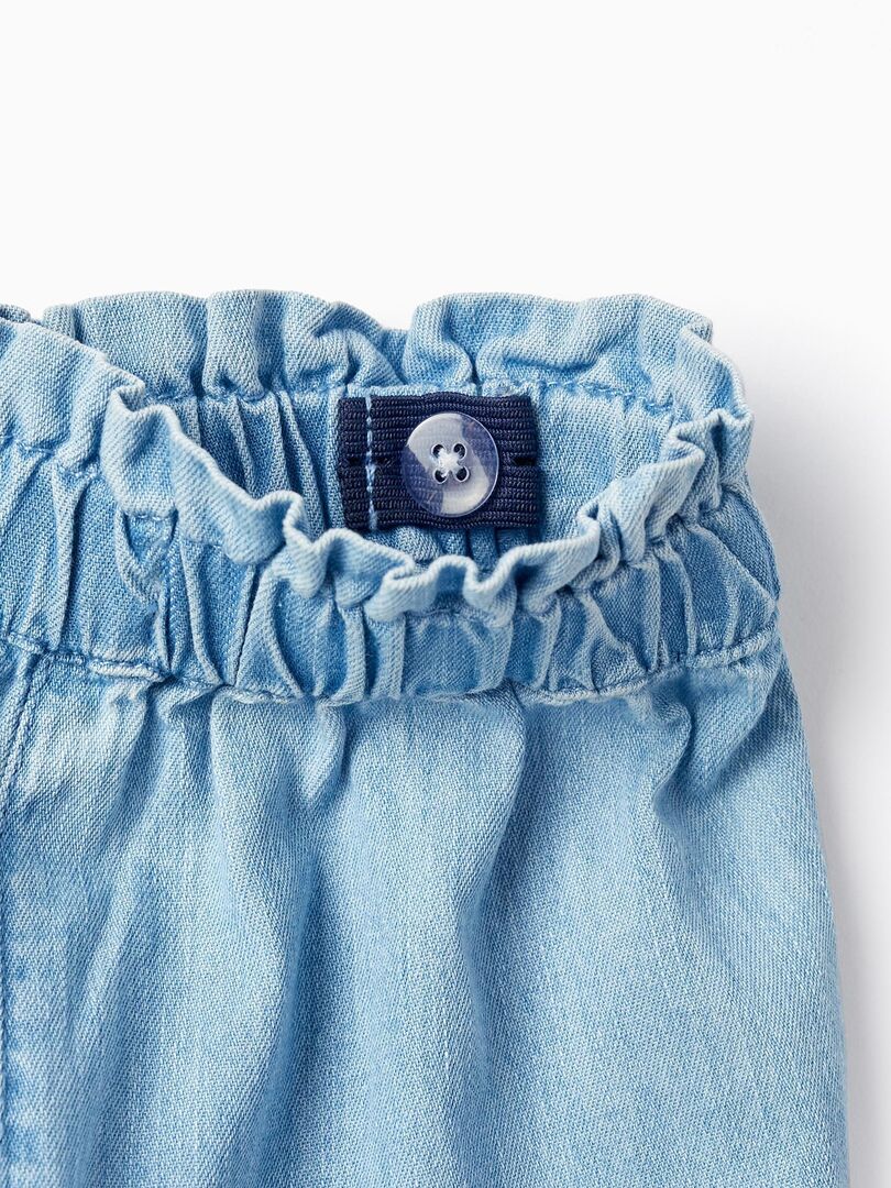 Pantalon Fille Boden Bleu Style Paperbag - Taille 10 Ans - Coton - Occasion Très Bon état