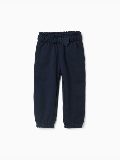 Pantalon paperbag en molleton avec nœud décoratif - Kiabi Pantalon paperbag en molleton avec nœud décoratif - Kiabi