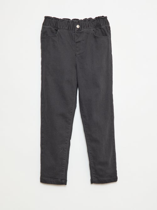 Pantalon paperbag rembourré - Kiabi