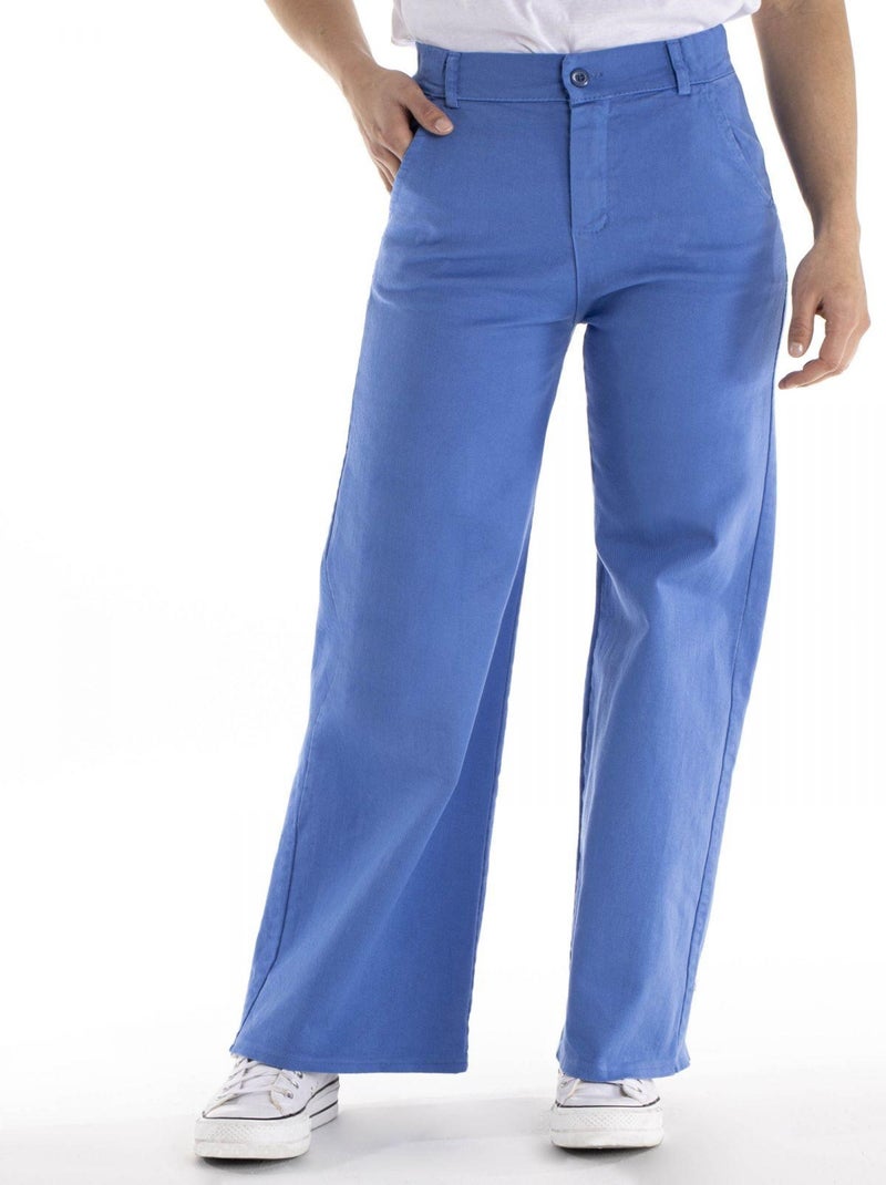 Pantalon  PARIS - Gérard Pasquier Bleu ciel - Kiabi