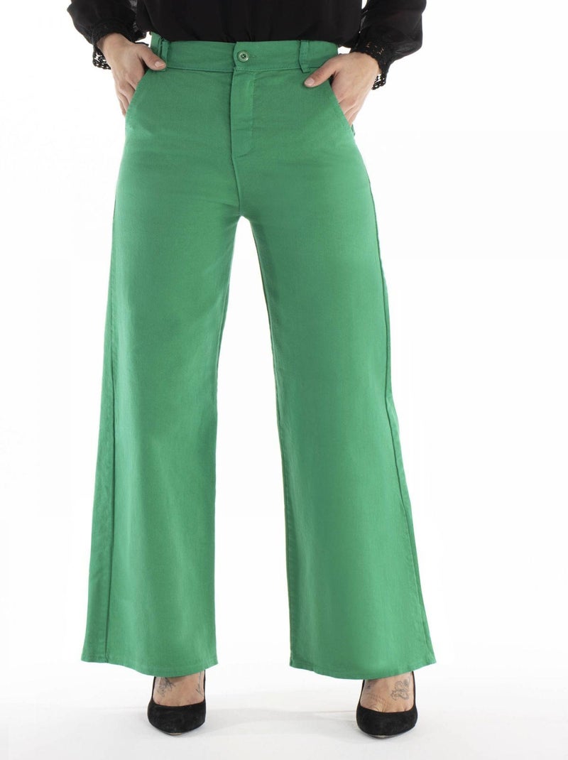 Pantalon  PARIS - Gérard Pasquier Vert - Kiabi