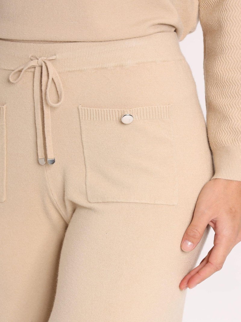 Pantalon Pepita  | Gerard Pasquier | Gerard Pasquier Camel - Kiabi