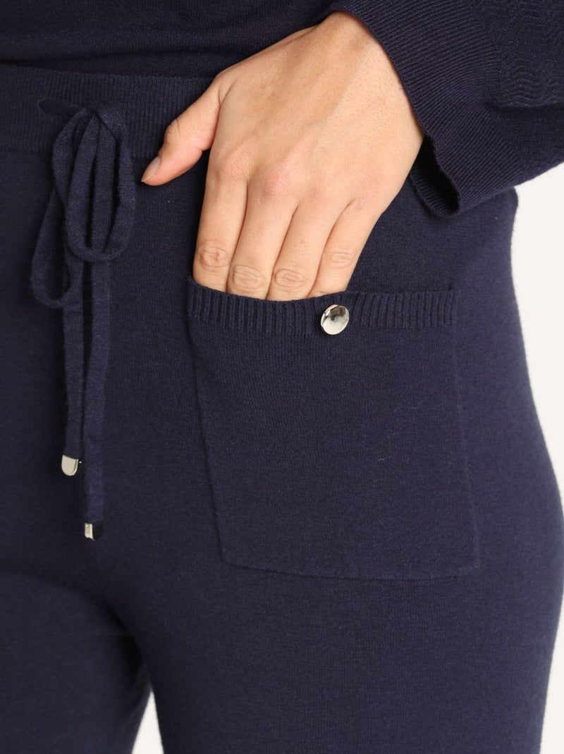 Pantalon Pepita Navy | Gerard Pasquier | Gerard Pasquier Bleu marine - Kiabi