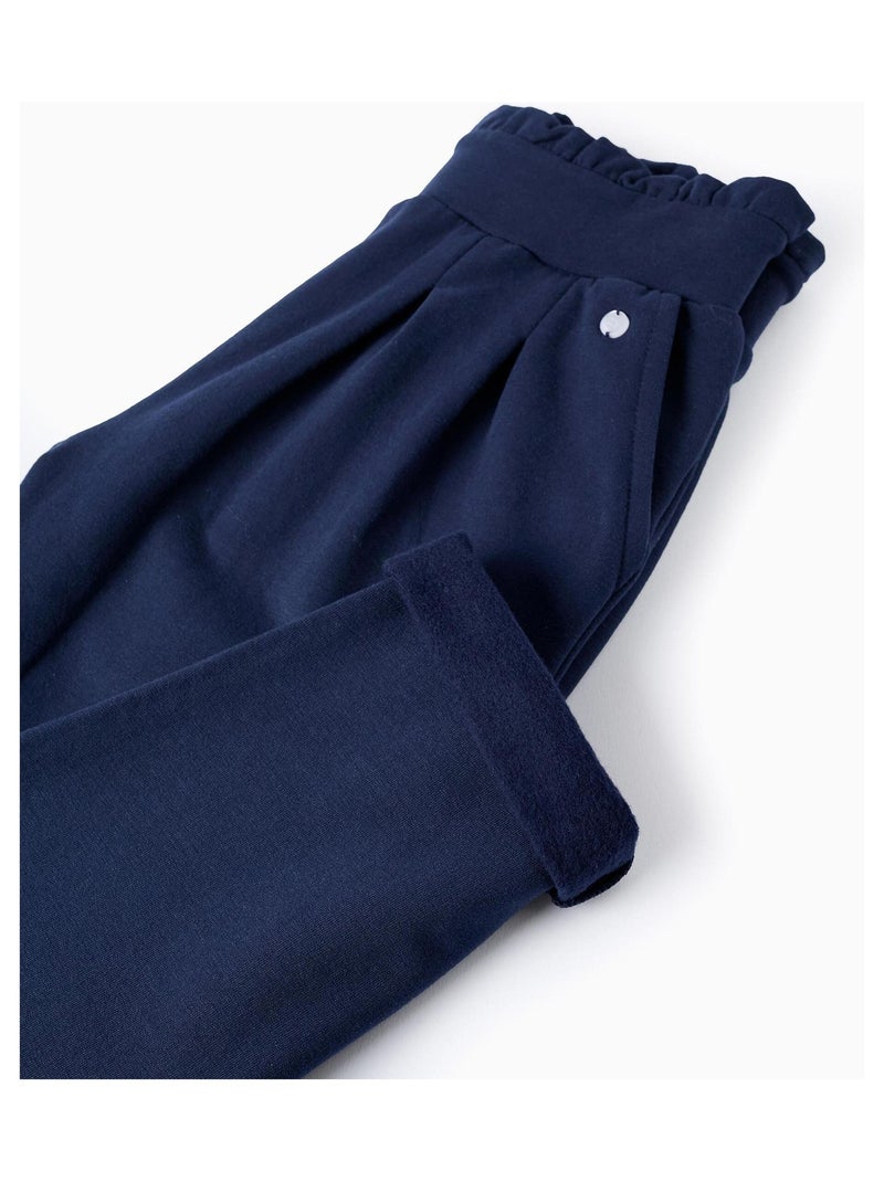 Pantalon Perforé et avec ceinture ajustable OLYMPIA Bleu foncé - Kiabi