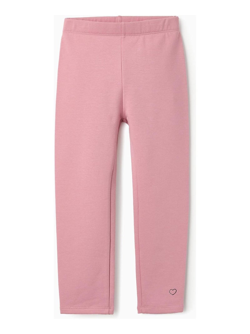 Pantalon Perforé et imprimé en forme de pomme NEW YORK Rose - Kiabi