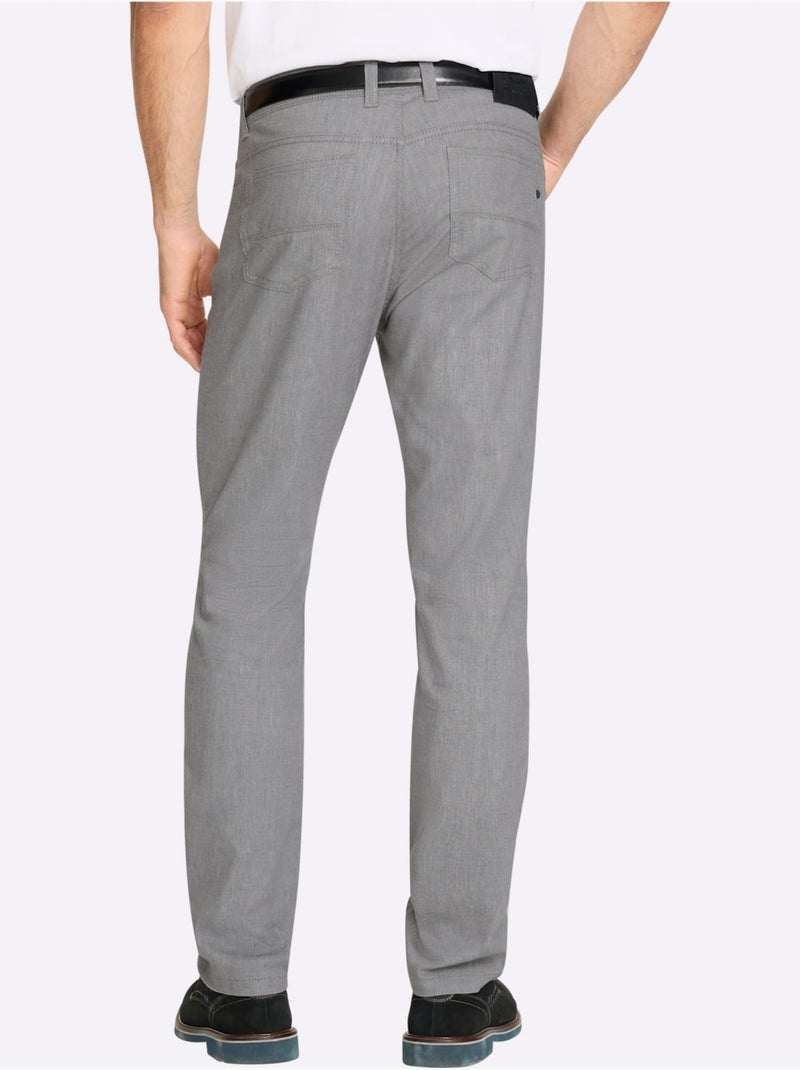 Pantalon Peu Froissable Et Facile à Repasser - Taille Standard - Witt Gris chiné - Kiabi