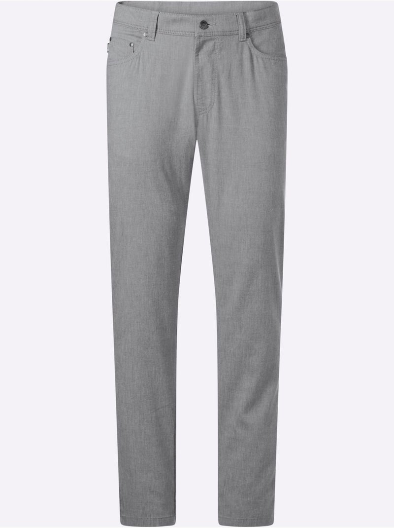 Pantalon Peu Froissable Et Facile à Repasser - Taille Standard - Witt Gris chiné - Kiabi