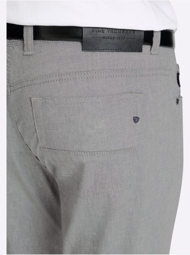 Pantalon Peu Froissable Et Facile à Repasser - Taille Standard - Witt Gris chiné - Kiabi