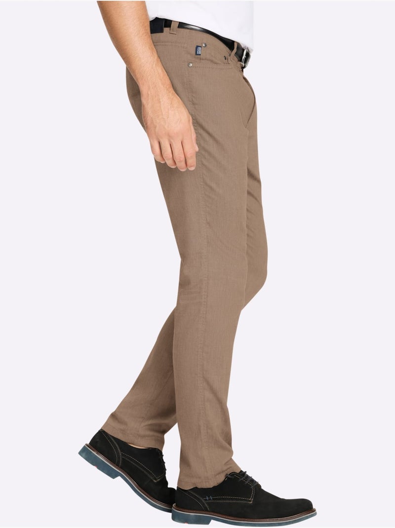 Pantalon Peu Froissable Et Facile à Repasser - Taille Standard - Witt Marron clair - Kiabi