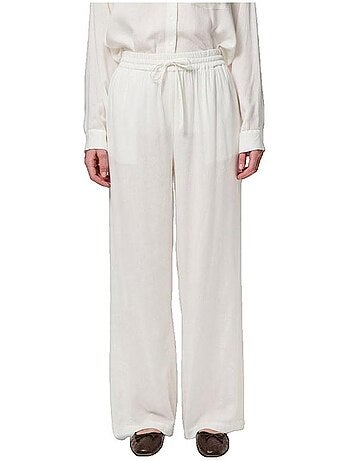 Pantalon Pieces Pia Wide en viscose et lin
