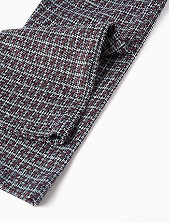 Pantalon pied-de-poule à jambe large