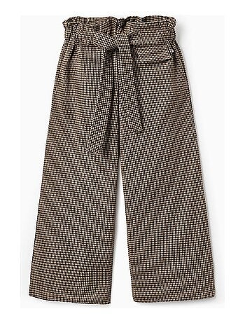 Pantalon pied de poule, taille réglable FRENCH CONNECTION