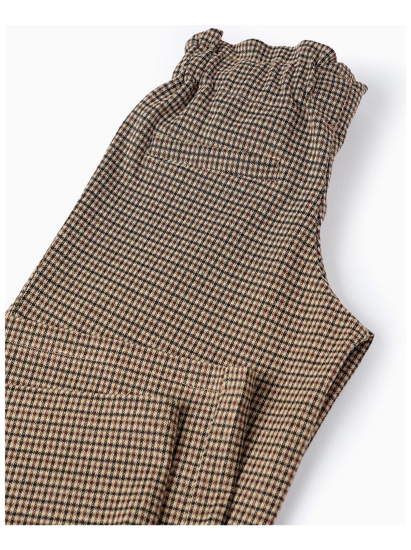 Pantalon pied de poule, taille réglable FRENCH CONNECTION Marron - Kiabi