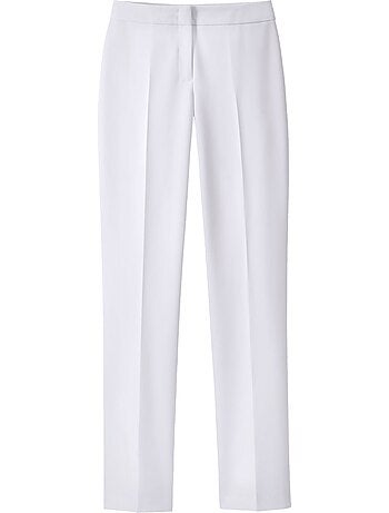 Pantalon Plis Repassés, Effet Affinant - Taille Courte - Witt