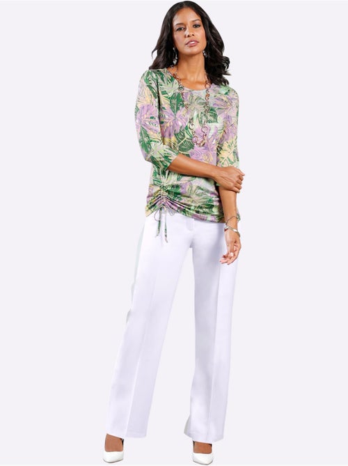 Pantalon Plis Repassés, Effet Affinant - Taille Courte - Witt - Kiabi