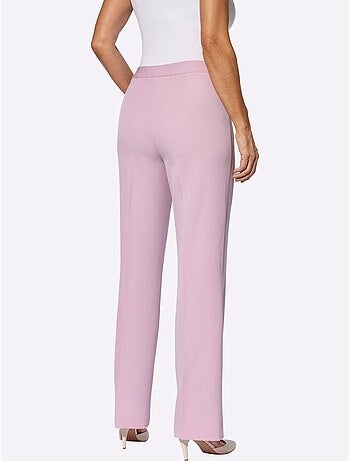 Pantalon Plis Repassés, Effet Affinant - Taille Courte - Witt