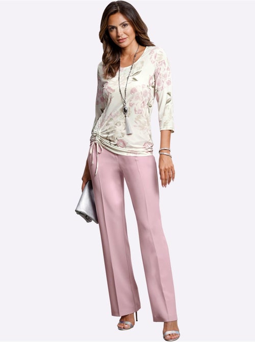 Pantalon Plis Repassés, Effet Affinant - Taille Courte - Witt - Kiabi
