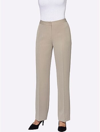 Pantalon Plis Repassés, Effet Affinant - Taille Standard - Witt