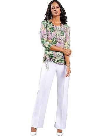 Pantalon Plis Repassés, Effet Affinant - Taille Standard - Witt