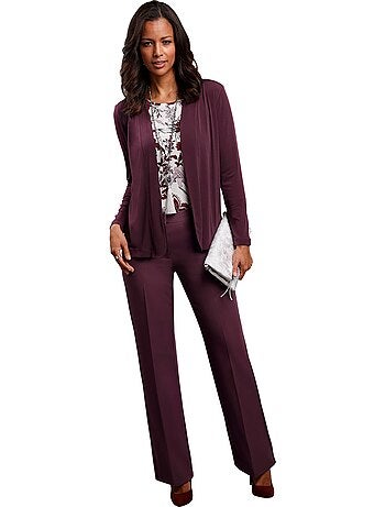 Pantalon Plis Repassés, Effet Affinant - Taille Standard - Witt