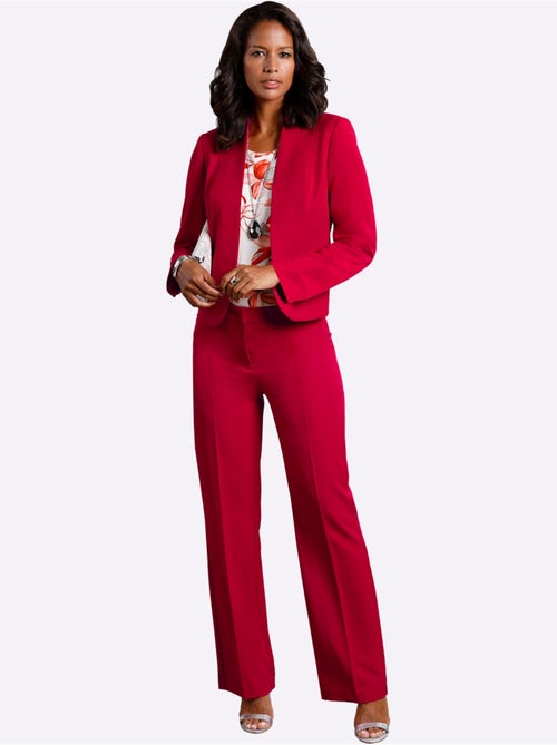 Pantalon Plissé 34% Viscose - Taille Courte - Witt - Kiabi