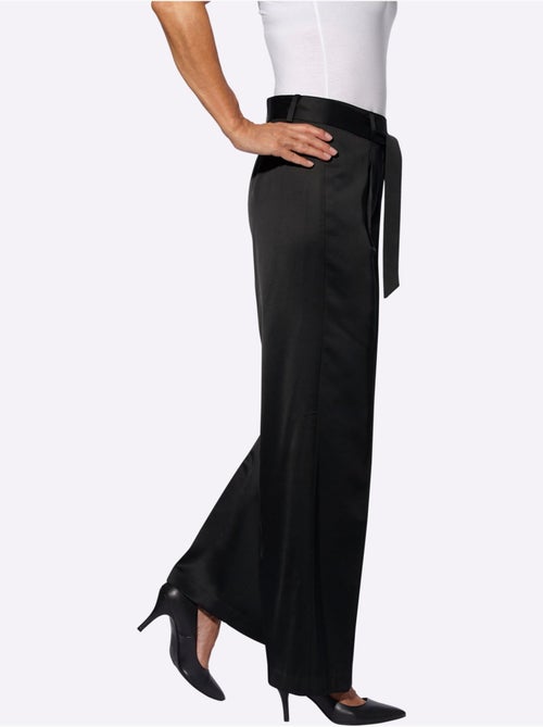 Pantalon Plissé 64% Viscose - Taille Courte - Witt - Kiabi