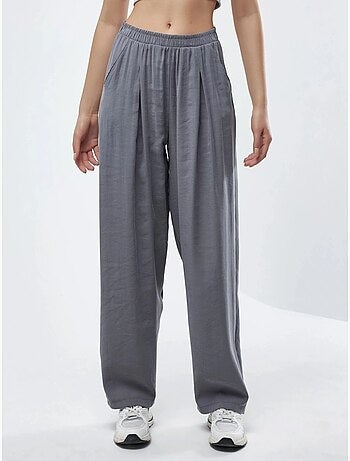 Pantalon plissé à jambes larges busem