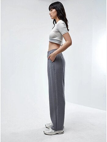 Pantalon plissé à jambes larges busem