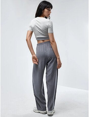 Pantalon plissé à jambes larges busem