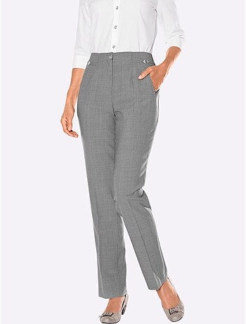Pantalon Plissé Avec Viscose - Taille Courte - Witt