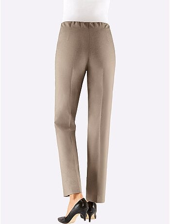 Pantalon Plissé Avec Viscose - Taille Courte - Witt