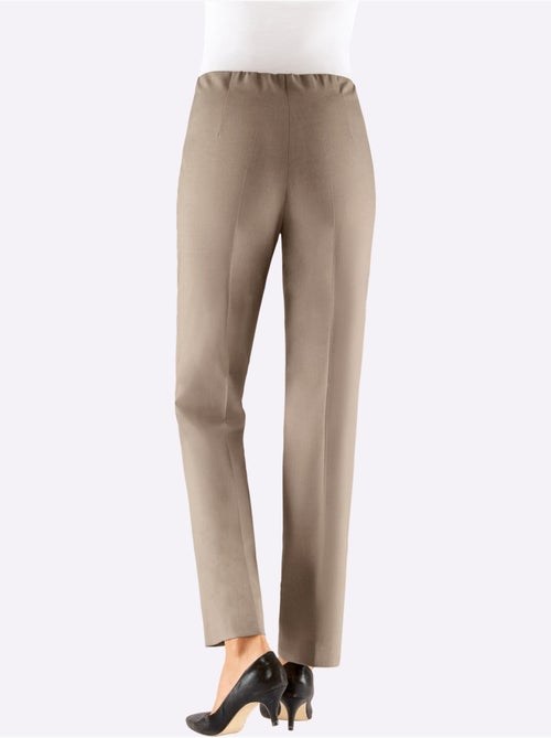 Pantalon Plissé Avec Viscose - Taille Courte - Witt - Kiabi