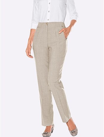 Pantalon Plissé Avec Viscose - Taille Extra Courte - Witt