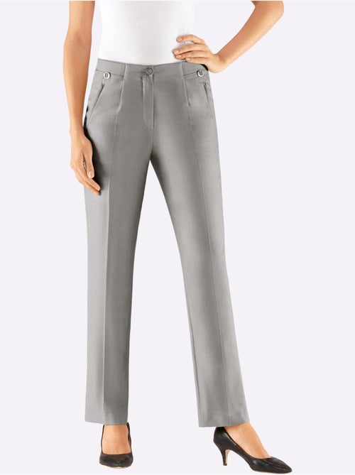 Pantalon Plissé Avec Viscose - Taille Standard - Witt - Kiabi