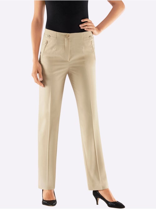 Pantalon Plissé Avec Viscose - Taille Standard - Witt - Kiabi Pantalon Plissé Avec Viscose - Taille Standard - Witt - Kiabi