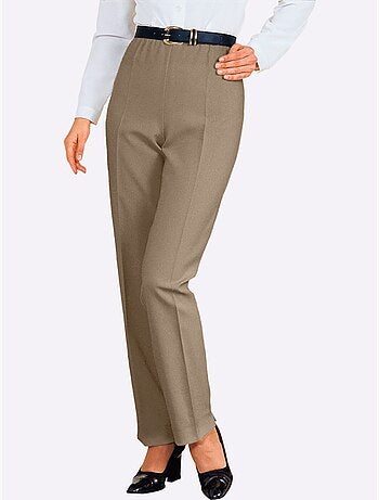 Pantalon Plissé Ceinture élastique Confortable - Taille Courte - Moda Vilona