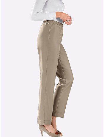 Pantalon Plissé Ceinture élastique Confortable - Taille Courte - Moda Vilona