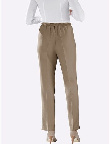 Pantalon Plissé Ceinture élastique Confortable - Taille Courte - Moda Vilona