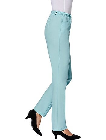 Pantalon Plissé Ceinture élastique Confortable - Taille Courte - Moda Vilona