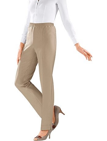 Pantalon Plissé Ceinture élastique Confortable - Taille Standard - Moda Vilona