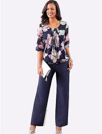Pantalon Plissé Coupe Large Mode - Taille Courte - Witt